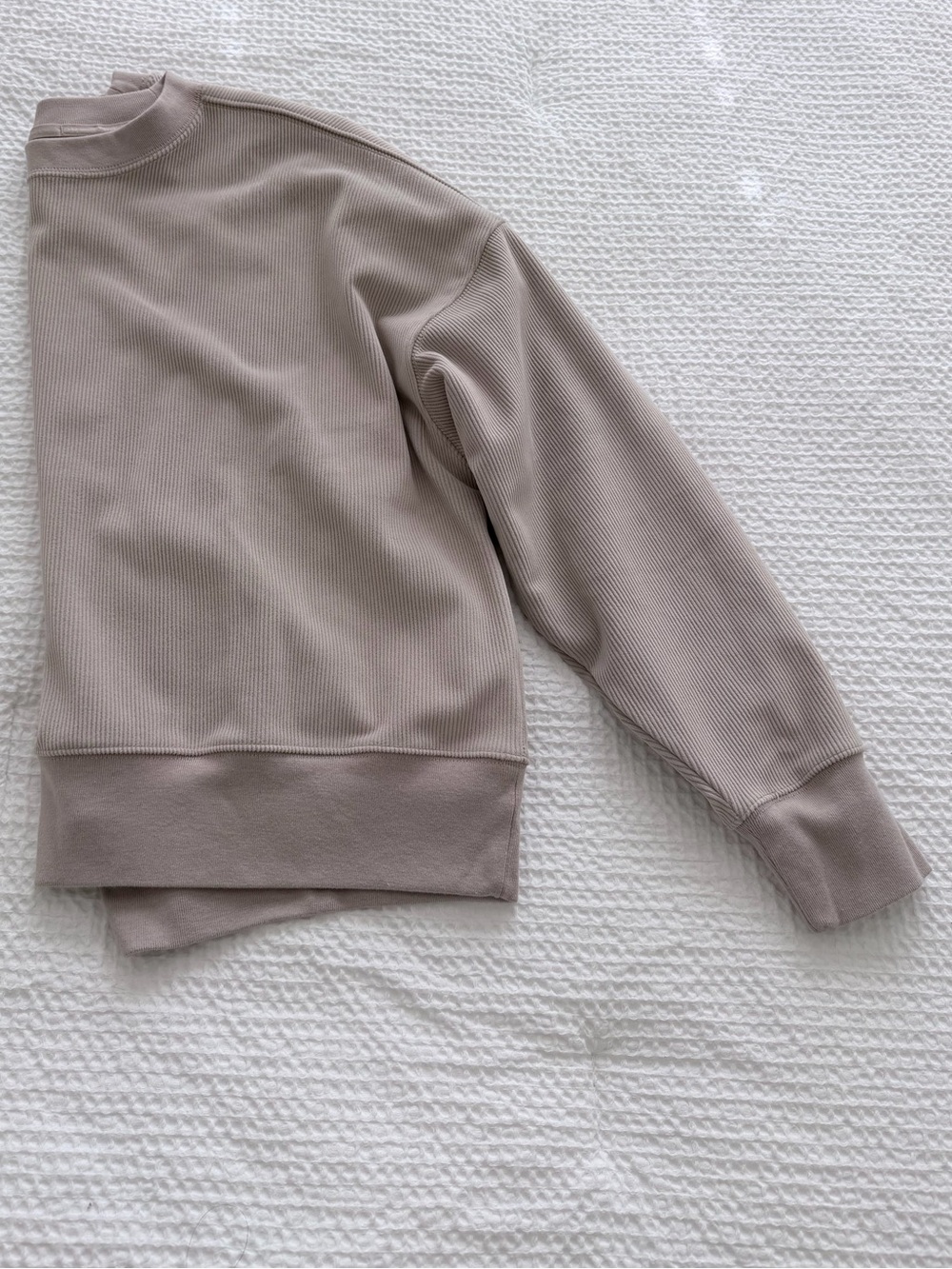 Abercrombie & Fitch YPB Taupe Ribbed Boxy Sweatshirt